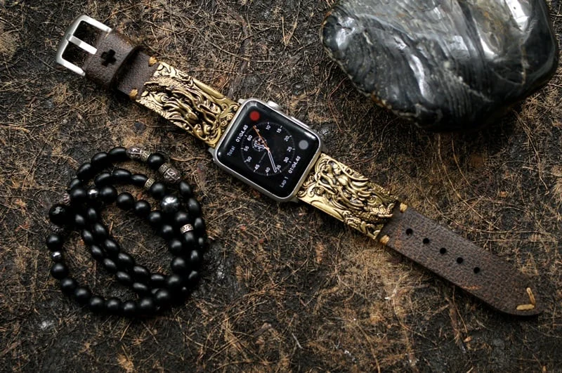 Dragon Bronze Pendants Strap ( 2pieces) for Panerai or Apple Watch 1 and 2 – image 6